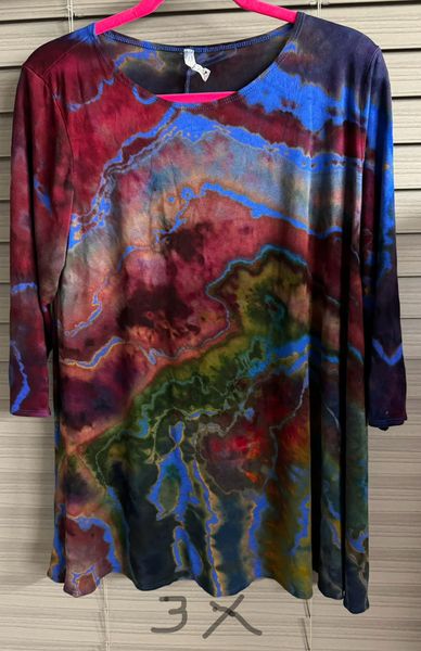Top Reverse Dyed Rayon Spandex 3X
